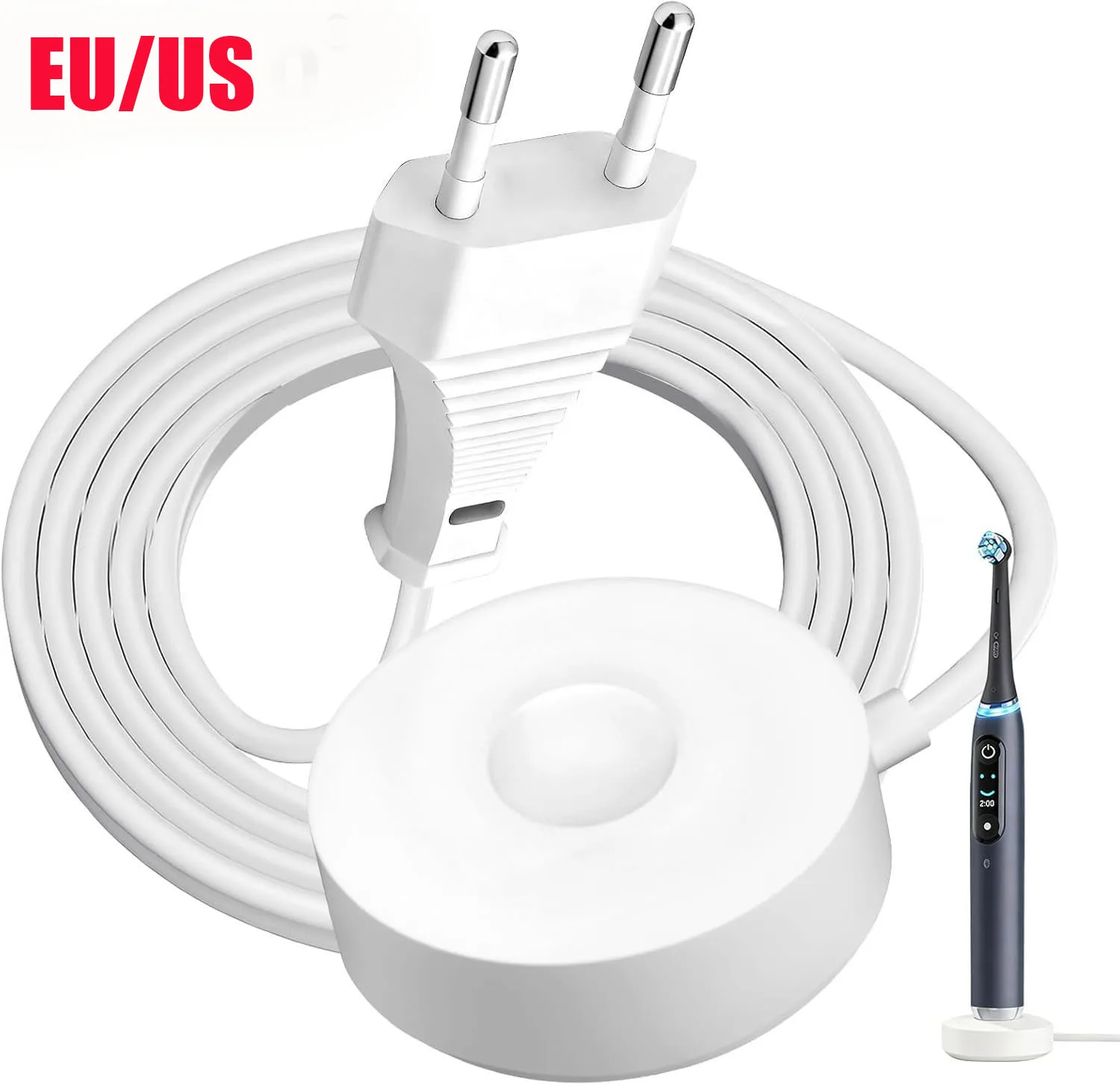 

НОВЫЙ Зарядный адаптер 100-240В для электрических зубных щеток Oral-B iO Series 7/8/9, 9S, 10S, iO7, iO8, iO9, 3768 (США/ЕС)