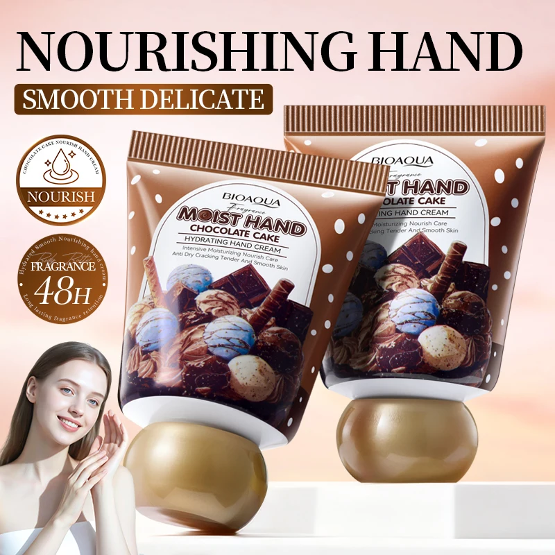 BIOAQUA Chocolate Hand Cream Moisturizing Nourishing Anti-aging Anti Wrinkles Whitening Creams Hands Skin Care Products