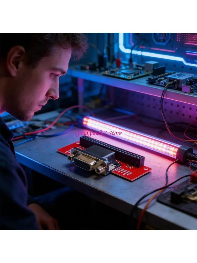 Tiny VGA666 Circuit For Single Board Device Enables Smooth Digital To Visual Conversion