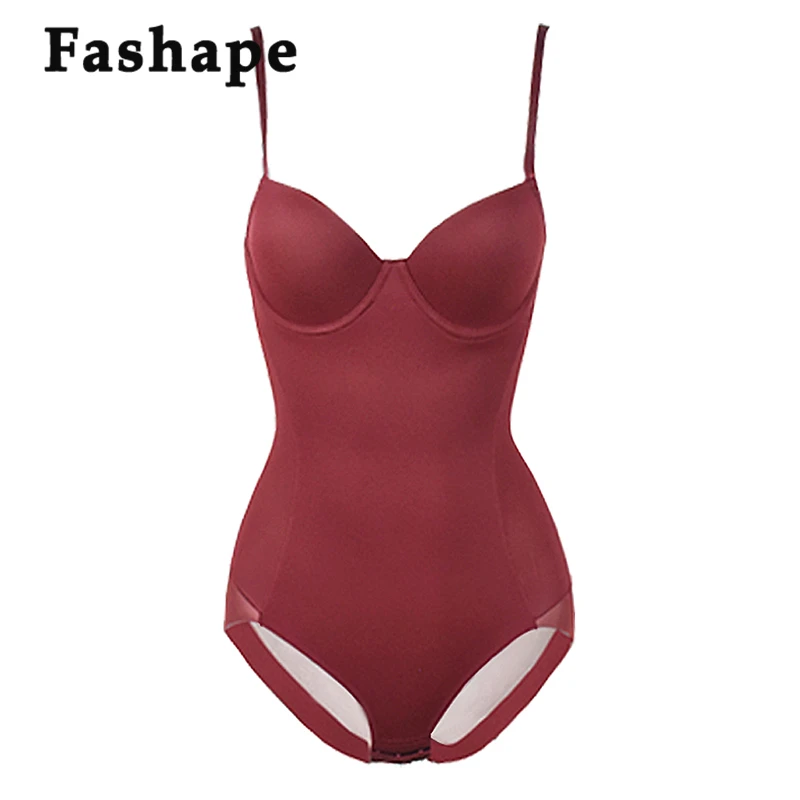 Slimming Body Shaper Underwear Bodysuit Black Sexy With Cups Push Up Butt Lifter Shapewear Femme Breathable Open Crotch Lingerie