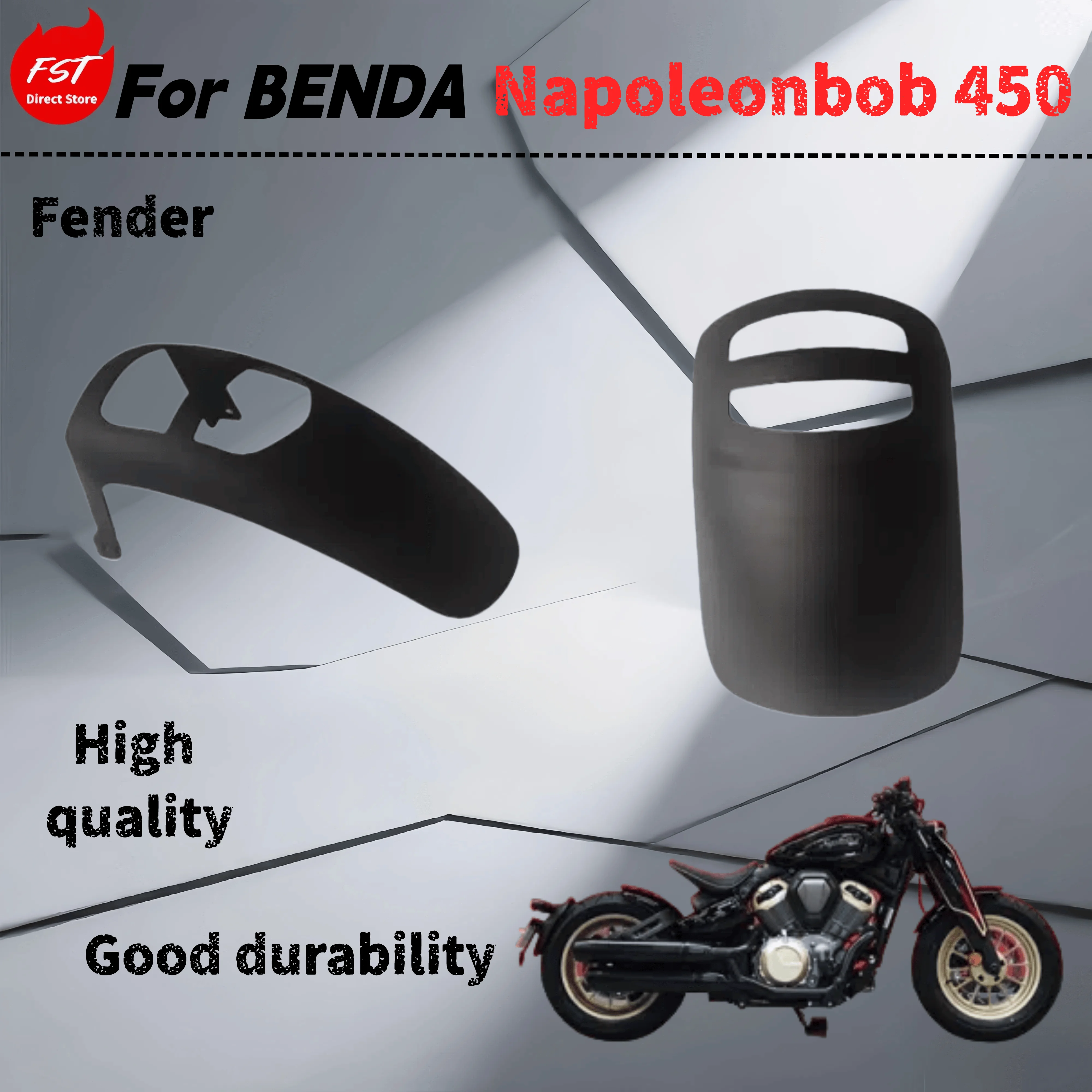 

For Benda Napoleonbob 450 modified front and rear lengthened and widened fender fittings