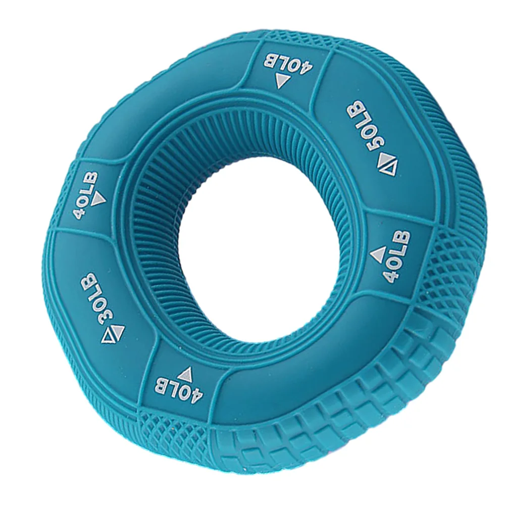 

Silicone Grip Circle Hand Strengthener 30-40-50LB Blue Finger Wrist Exerciser Forearm Equipment Portable Gift