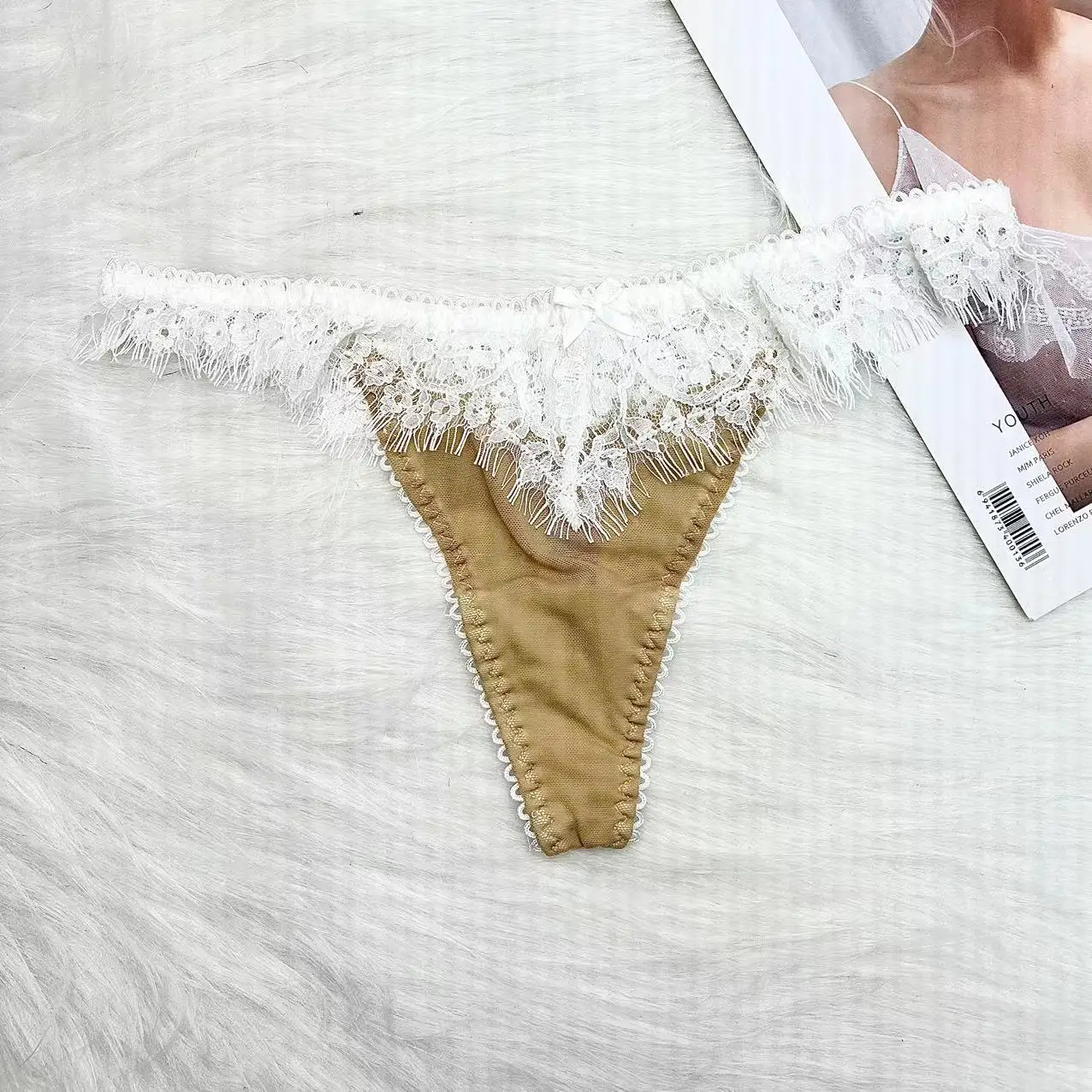 Custom Name Thong Women Customize string Underwear Personalised Thong Waist Jewelry Women Sexy Lace G-String Panty Lover Gift