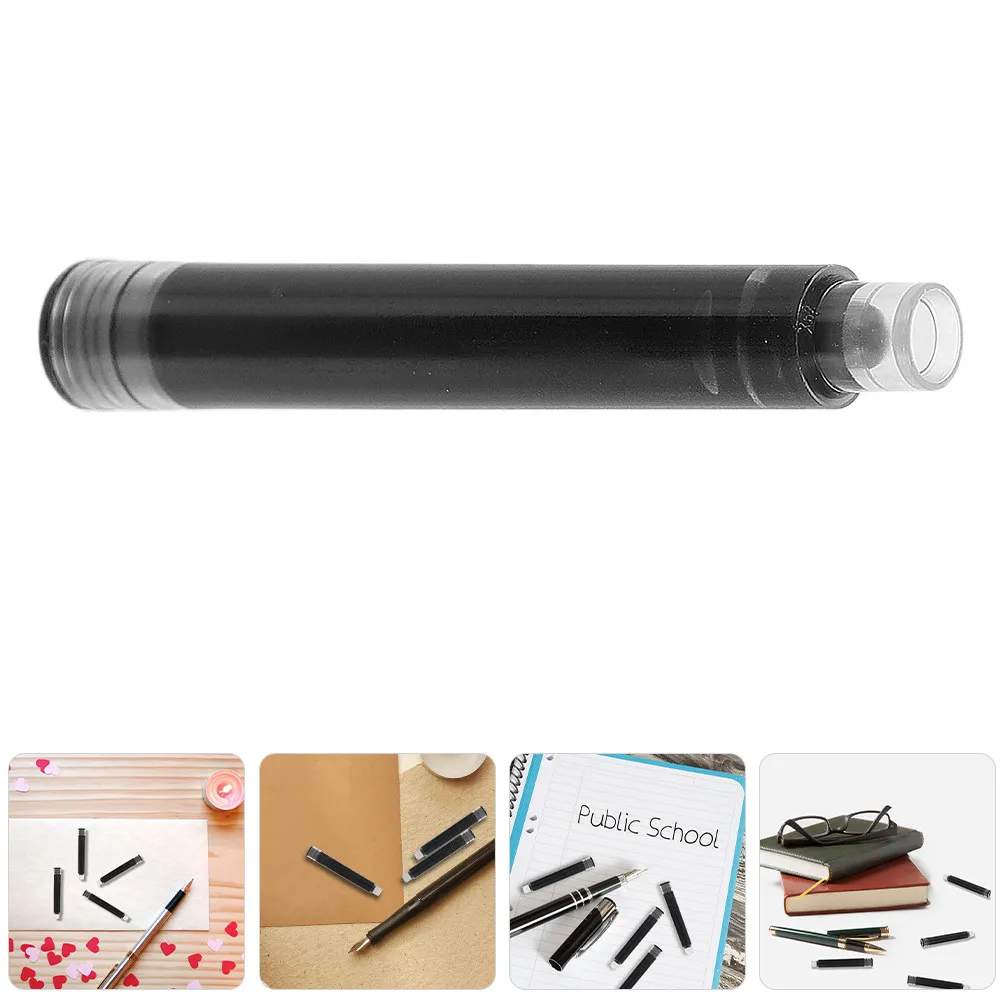 

50 шт. стальных чернильных картриджей для перьевых ручек, совместимых с перезаправляемыми ручками, удобная подача чернил для студентов, практикующих каллиграфию