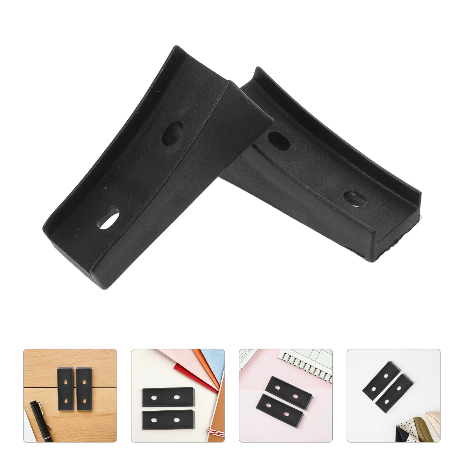 

20Pcs Office Chair Leg Floor Protectors Boat Shape Arch Structure Non Skid Chair Foot Pads for Hardwood Carpet Tile Furniture