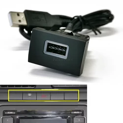 Car USB Input Adapter Socket Audio Radio U-disk Flash Socket Interface Adapter with Cable for VW Polo 2011-2013 Accessories