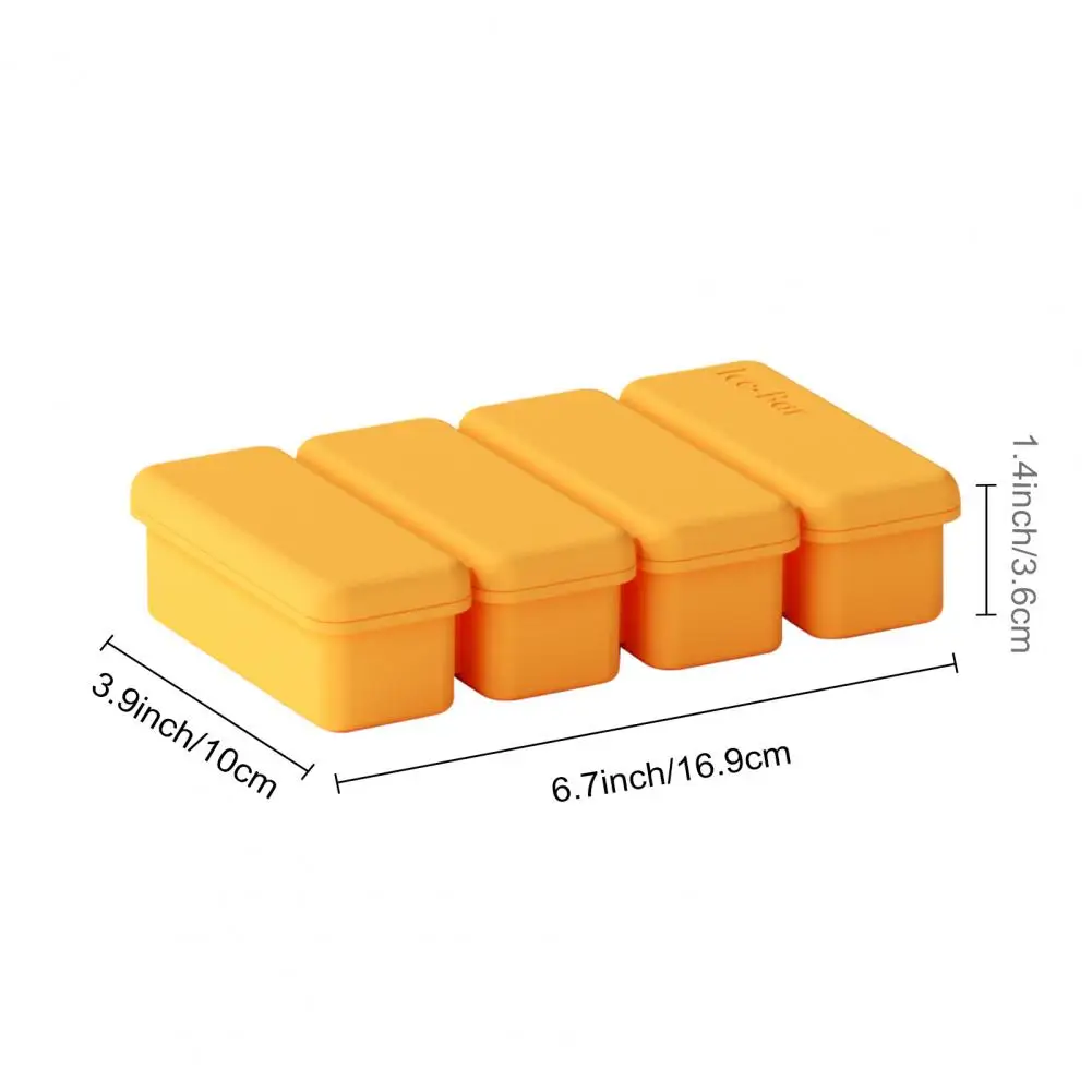 Ice Mold for Slow Melting Silicone Freezer Food Molds Silicone Ice Cube Tray with Lid Freezer Food Mold for Soup for Vegetables