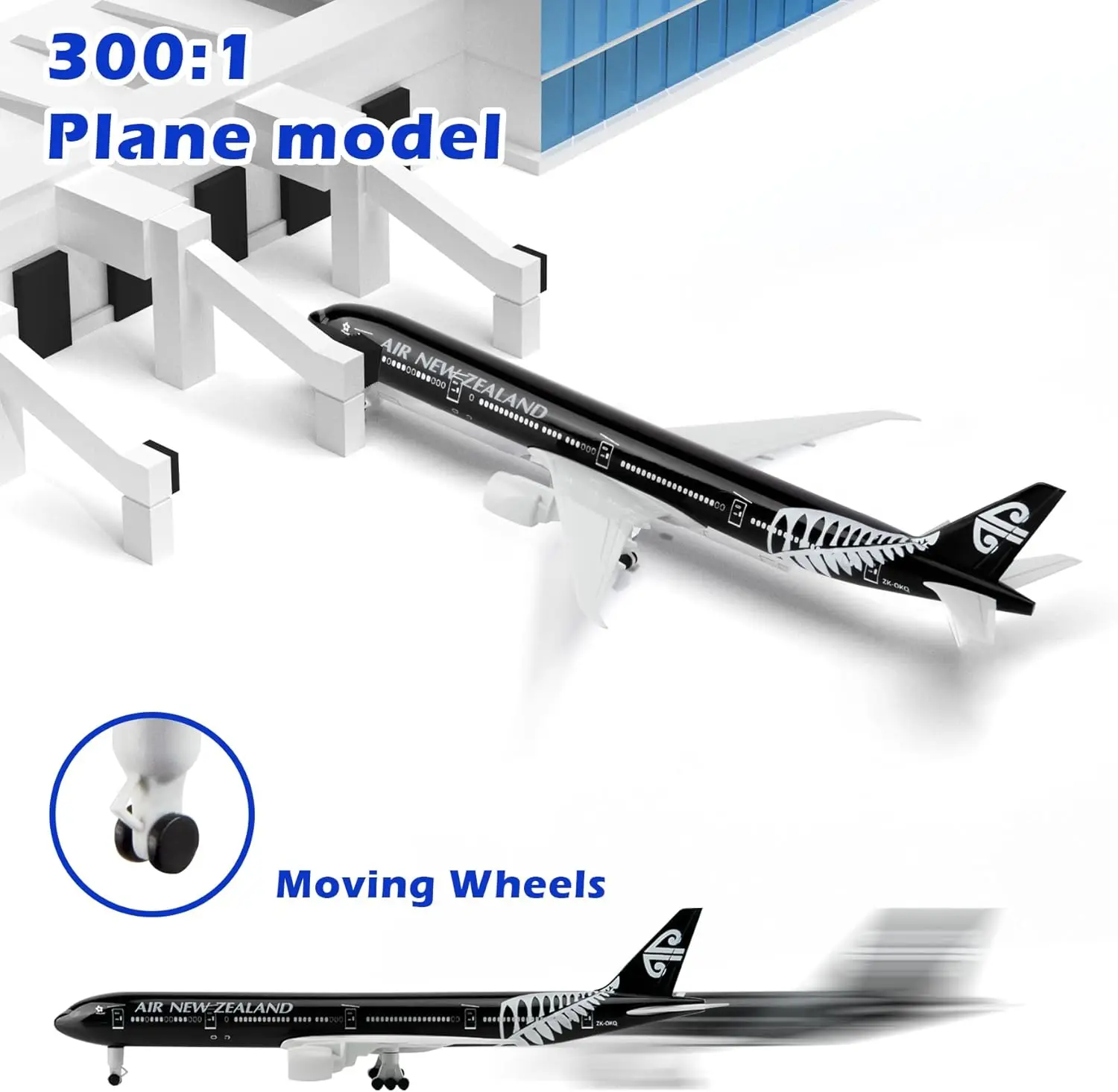 20 سنتيمتر 1/300 مقياس نموذج طائرة دييكاست طائرات نيوزيلندا 777 الخطوط الجوية نموذج طائرة للمجموعات والهدايا #4