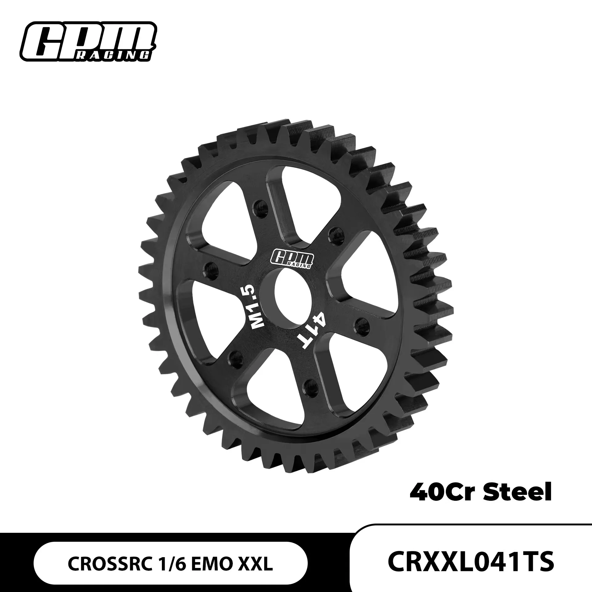 

CrossRC 1/6 Большая модель динозавра из средней углеродистой стали, 41 зуб, средние/большие зубья, 1.5 Mold