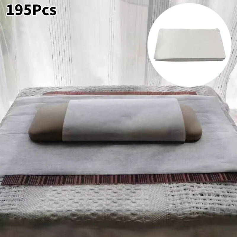 Toalla de almohada desechable de 195 piezas, herramienta de extensión de pestañas no tejidas, antiaceite, antibacterias, accesorios de maquillaje de belleza