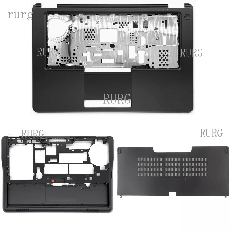 R+ New FOR Dell Latitude E7450 Top Case Palmrest/Bottom Case HDD Cover with Fingerprint Sensor