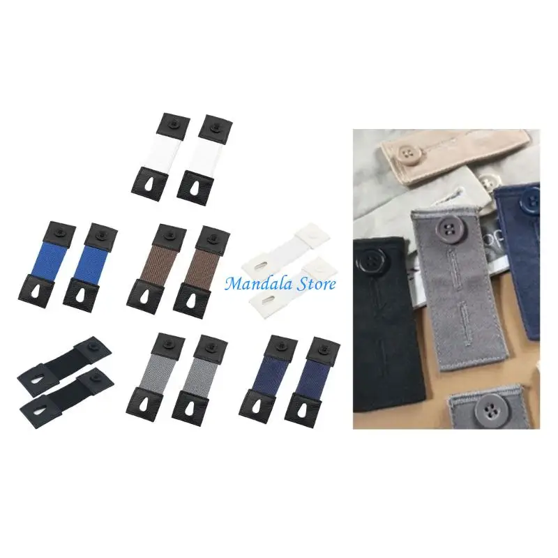 U2JC PU Metal Cuff Extender Button Adjustable Sleeve Solution For Dress Shirts Comfortable Fit Unisex Designs