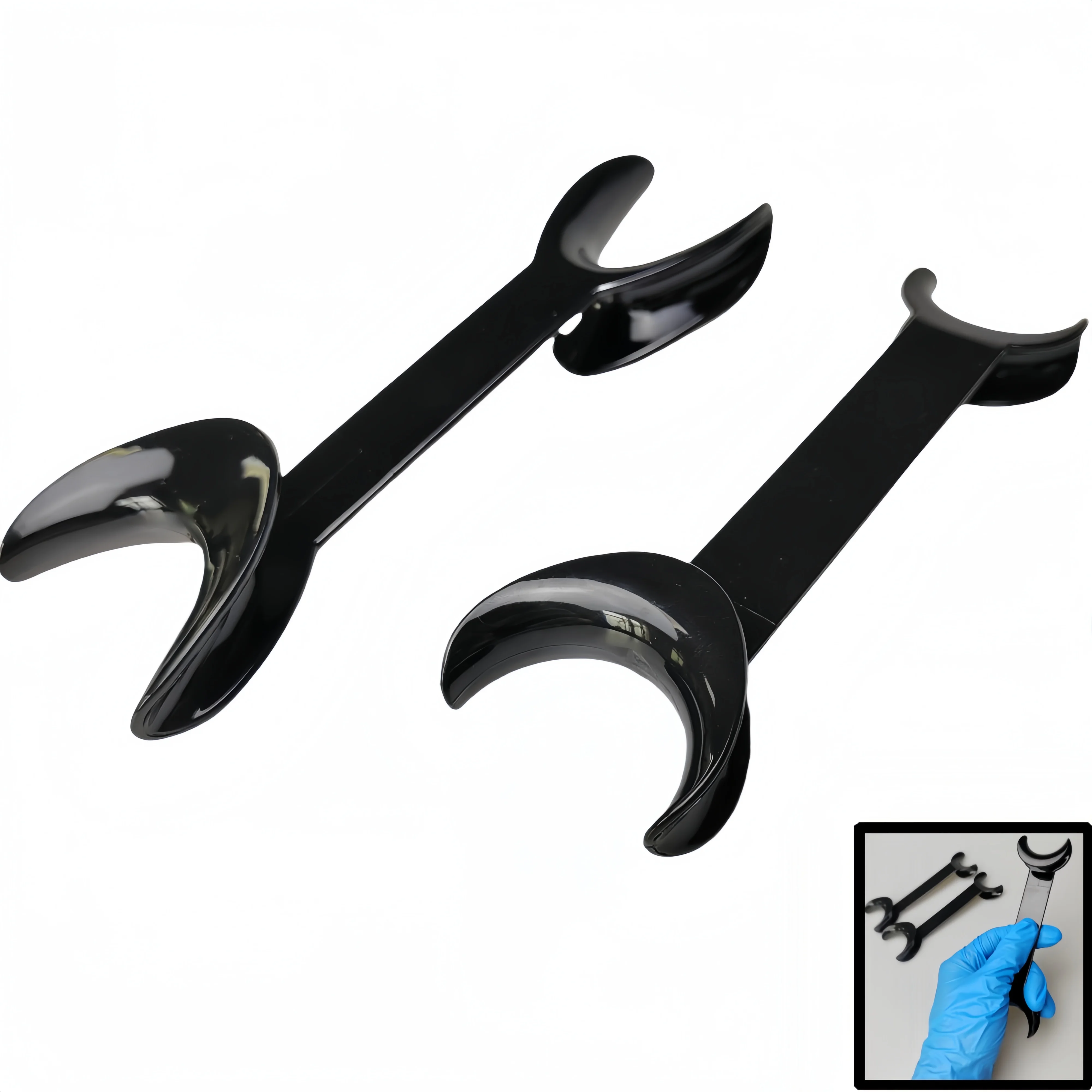 

Dental T-Shape Retractor Mouth Opener - Double Head 4pcs Set for Orthodontic Teeth & Dental Lab Equipment