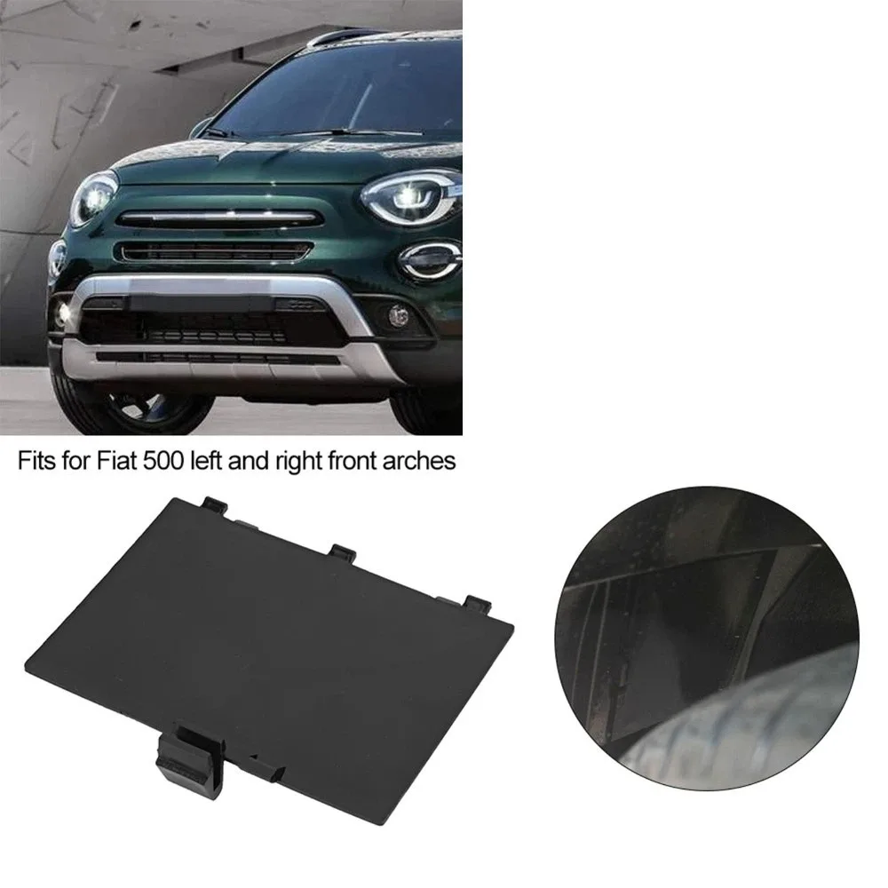 Black Daytime Running Light Inlet Cover ABS OE: 71752114 Headlamp Side Access Cap DRL Service Trim Shell for Fiat 500