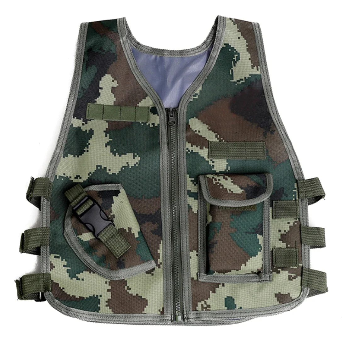 Children Level 3 Tactical Vest CS Protective Vest for Teens Outdoor Hunting Combat Accessories for Nerf Event Summer