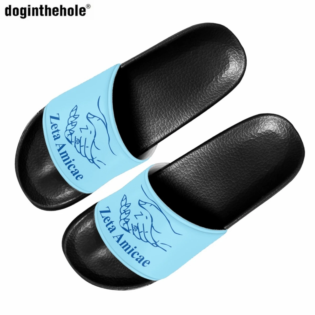 

Doginthehole Summer Women Outdoor Slippers Fashion Trend American Sisterhood Sorority Home Non-slip Slippers Ladies Beach Sandal