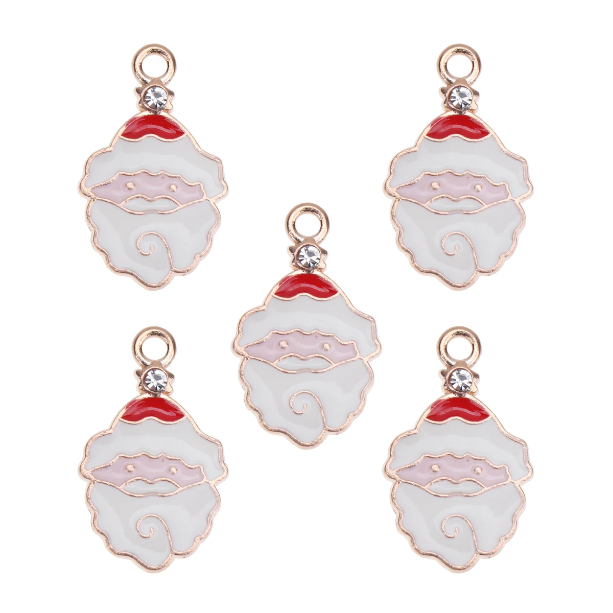 

10 Pcs Christmas Jewelry Ornaments Decorations Necklace Necklaces Bracelet Making Charms