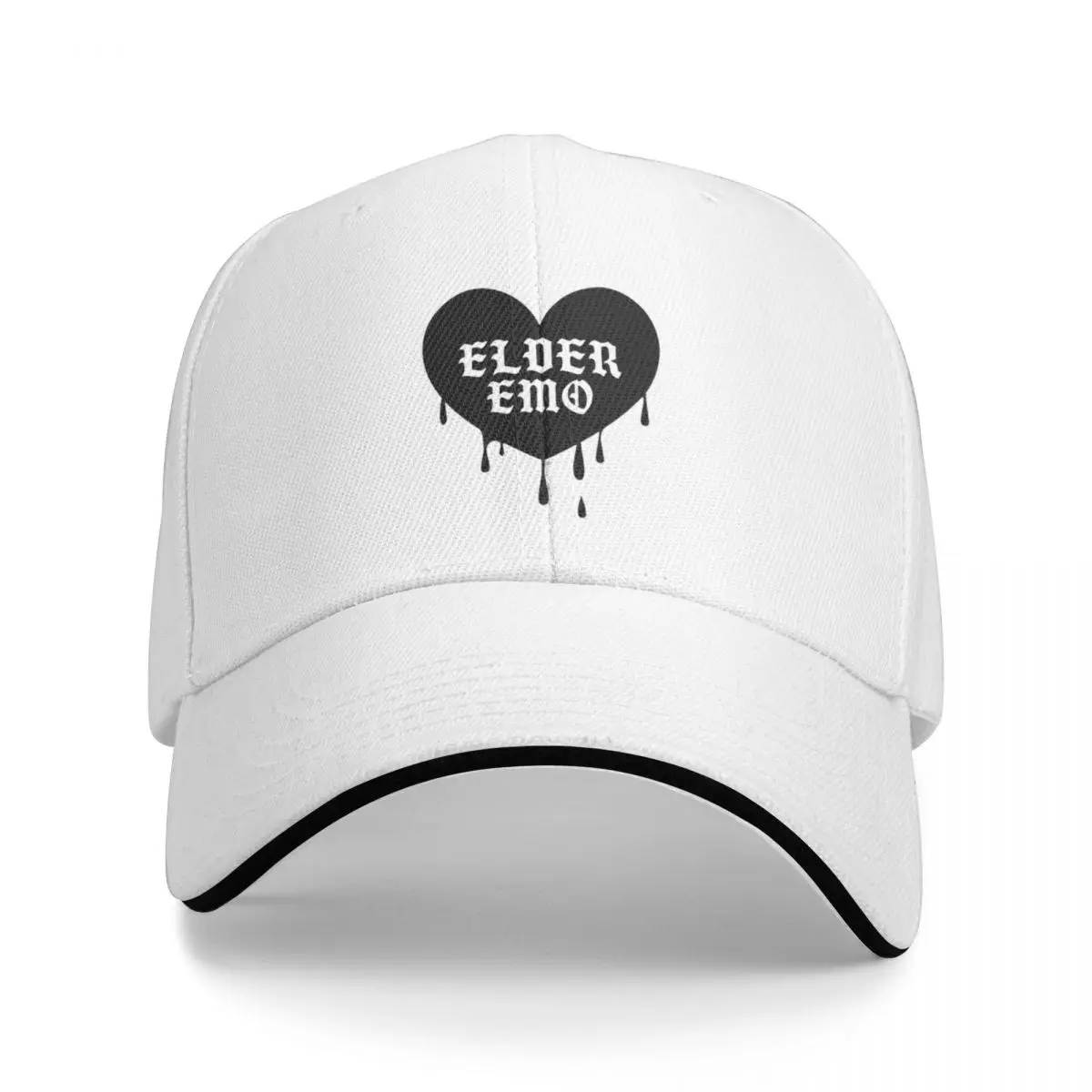 Heart Dripping Blood Elder Emo Printing Baseball Caps Women's Coquette Outdoor Peaked Cap Cool Sunscreen Hat