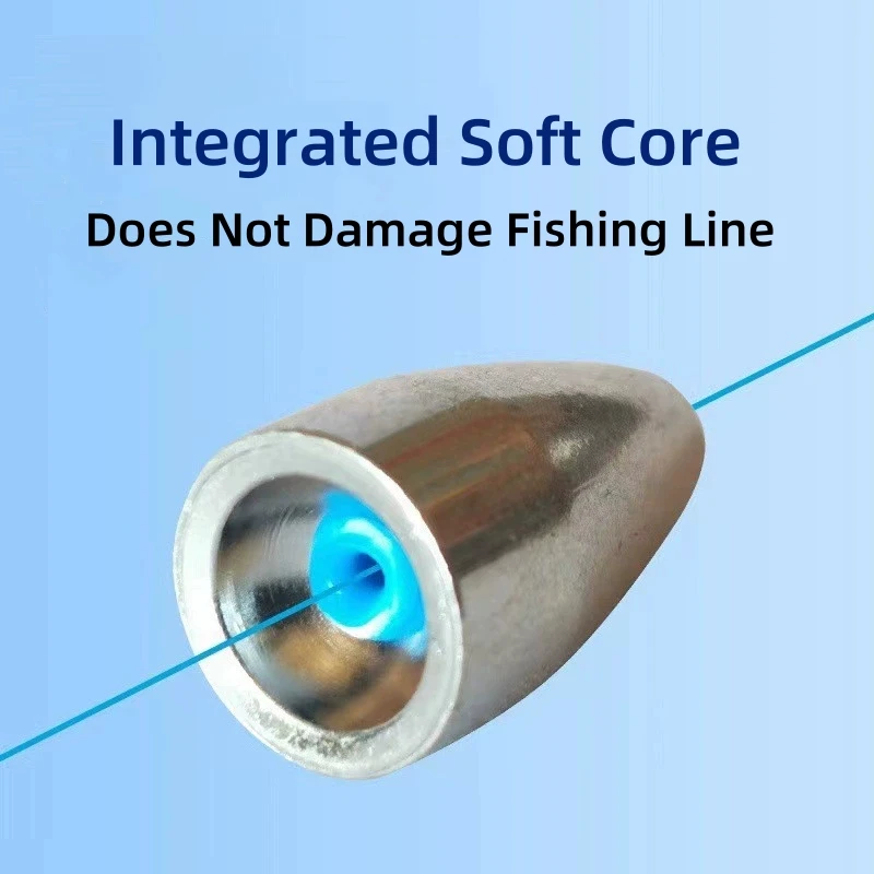 20 قطعة ثقالة دودة الرصاص 3.5 جرام-20 جرام ثقالة الرصاص المصنوعة من سبيكة مع قلب بلاستيكي لملحقات أدوات صيد الأسماك والكارولينا #3