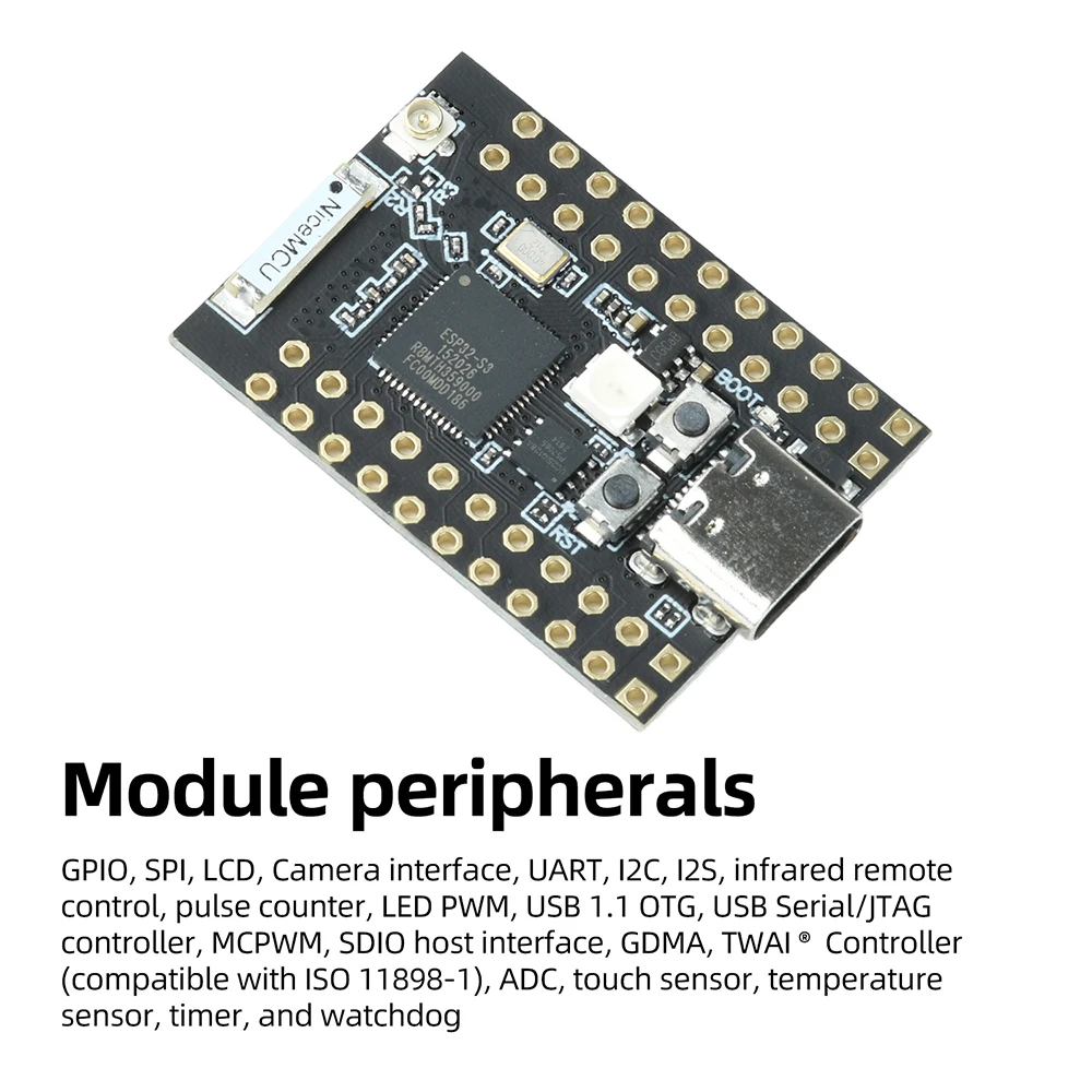 ESP32-S3-N16R8 MINI Entwicklungsboard 16MB Flash 8MB PSRAM BT5 Typ-C-Schnittstelle – Detail 8