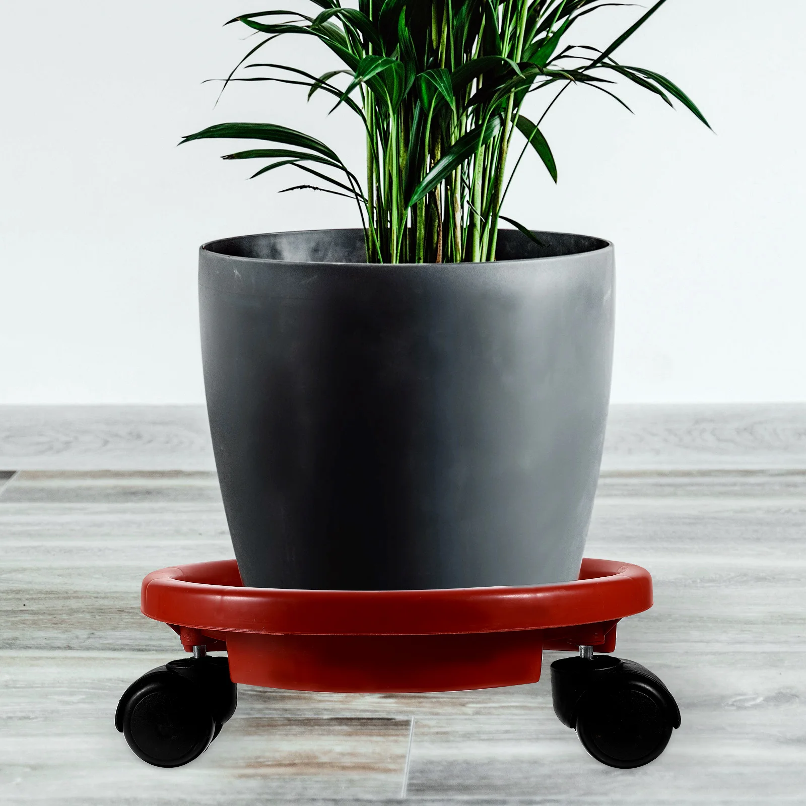 

Round Planter Holder 30cm Diameter Premium Resin Plant Wheels Durable Garden Tray Flowerpot St Small Plants Saucer Indoor