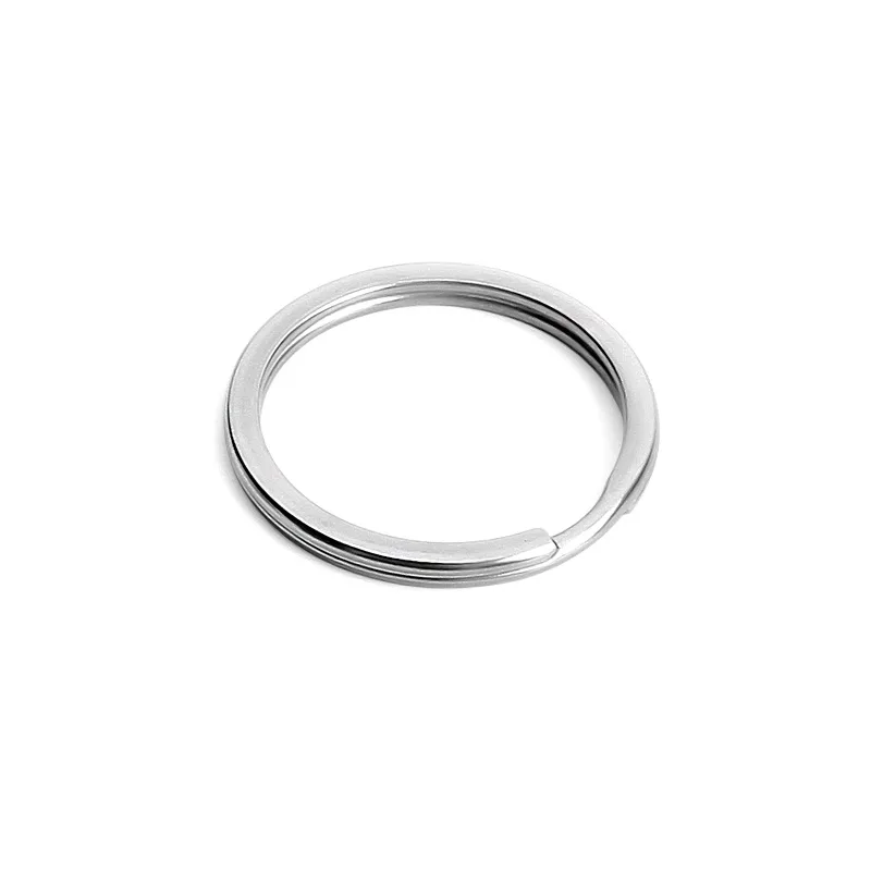 50pcs 12/15/20/25/28/32/38mm Keychain Carabiner Key Ring Fob Finding Fit DIY Pompon Pendant Keyring Accessories Making Supplies