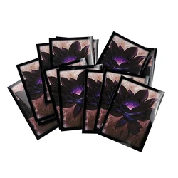 60PCS 66x91mm Black Lotus Art Card Sleeves Trading Card Sleeves for PKM/MTG/YGO Card Games TCG Card Cover