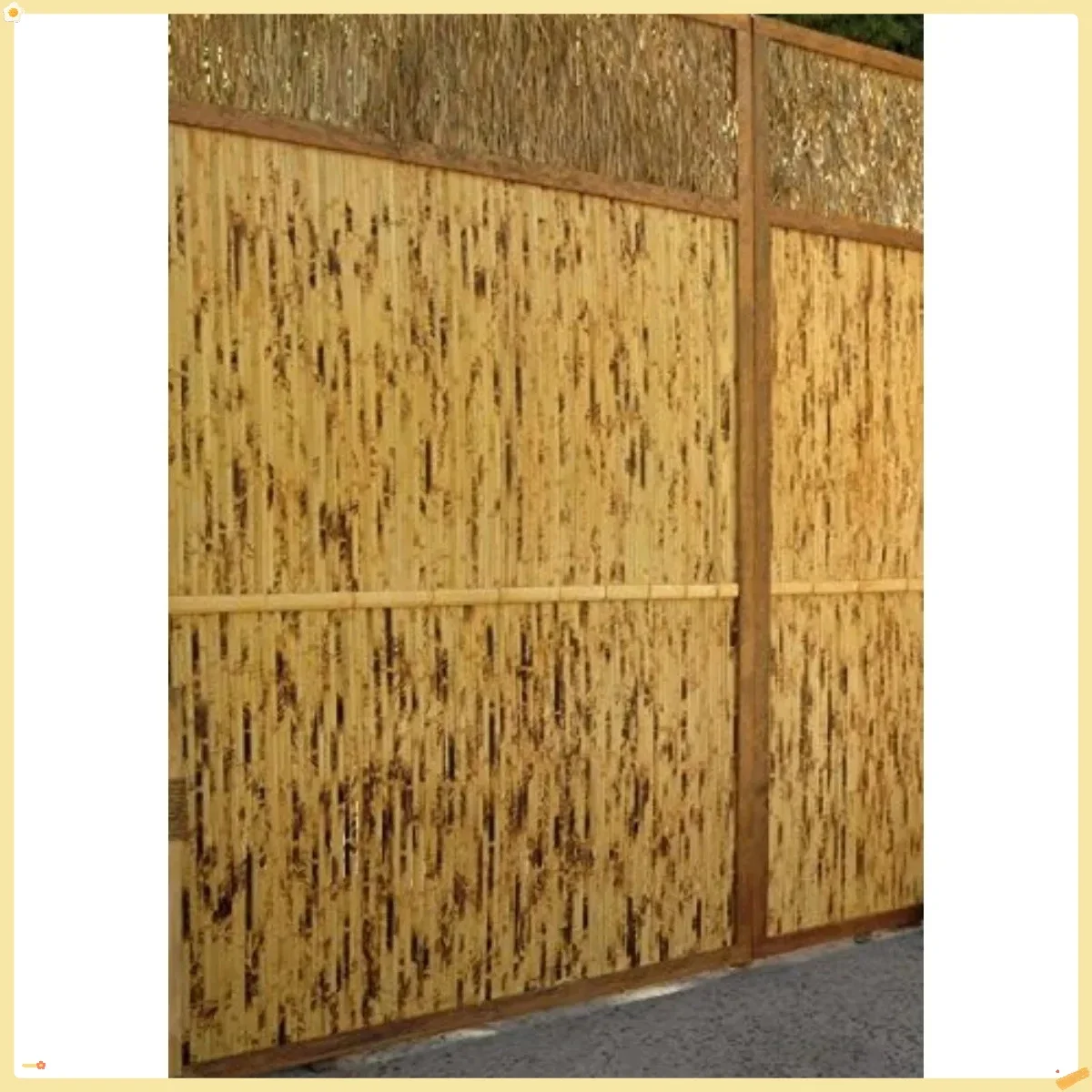 Natural Bamboo Wainscoting Panel 48x96 Raw Finish - Eco Friendly Textured Wall Decor for Bedroom, Living Room Interior Design