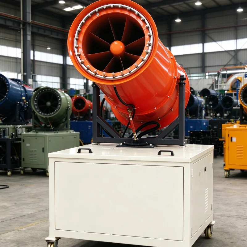 Custom Industrial Fog Cannon Misting System Long Range Water Fan Mist Cannon for Dust Removal Large Site Cooling