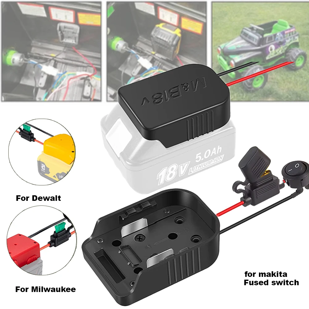 Batterieadapter-Konverter für Makita/Dewalt/Milwaukee 14,4 V 18 V 20 V Li-Ion-Akku DIY Elektrowerkzeug-Akku-Konverter