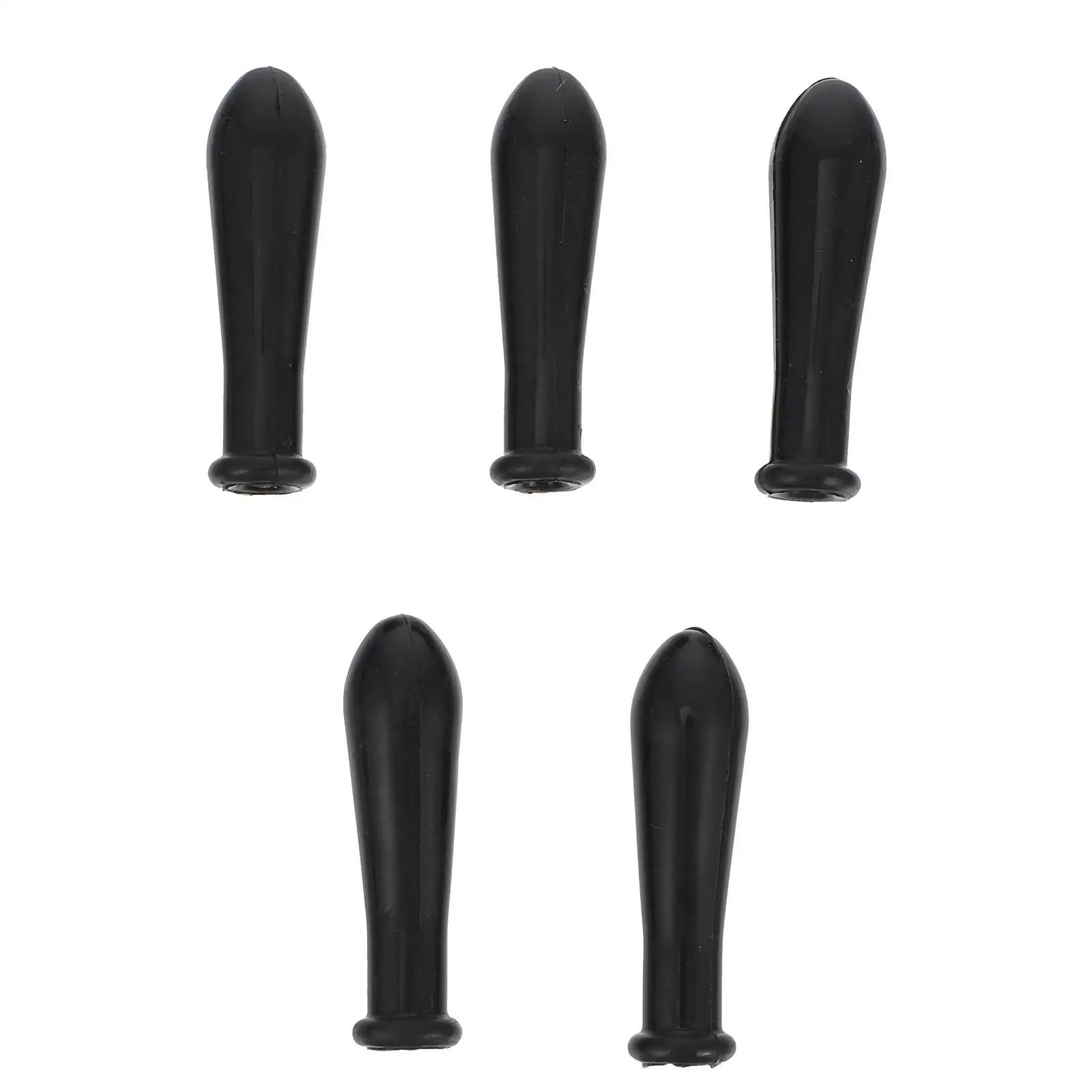 5Pcs Tips Silicone Material Pipette Tip Black Suction Caps Disposable Dropper Cap for Experiment Graduated Dropper