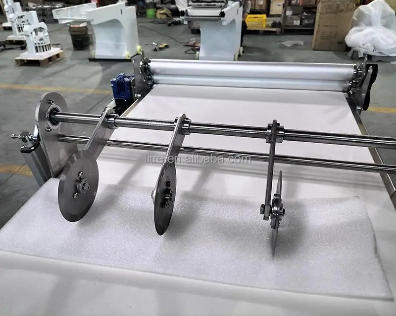 Automatic PLC Dough Sheeter Dough Laminating Machine Pastry Sheeter Dough Slice Shape Making Equipment