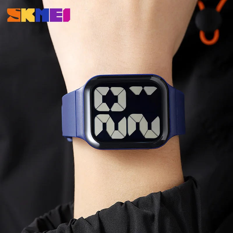 Skmei 2023 New Electronic Watch Student Junior High School Student Fashion Electronic Watch Waterproof Leisure Couple Watch