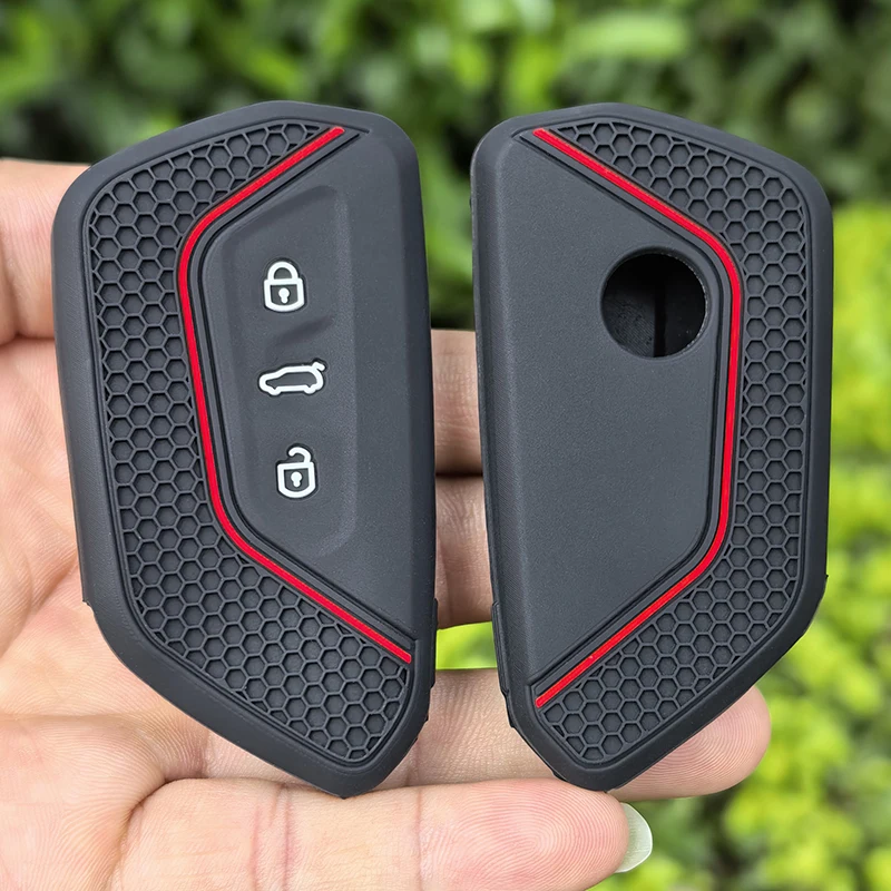 Car Key Case Silicone Cover For VW Volkswagen Golf 8 MK8 ID3 ID.4 Cupra Formentor Tarraco Skoda Octavia A8 SEAT Leon MK4 view 3