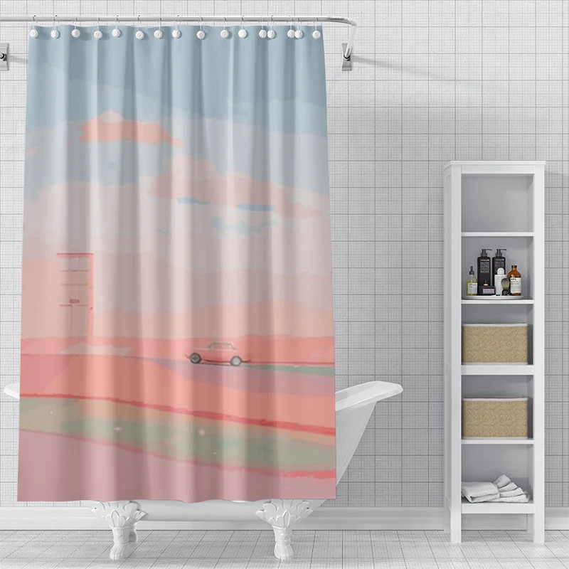 Home shower curtains for bathroom waterproof fabric bathroom Curtains Anime animal style modern shower curtain 180x200 90x180