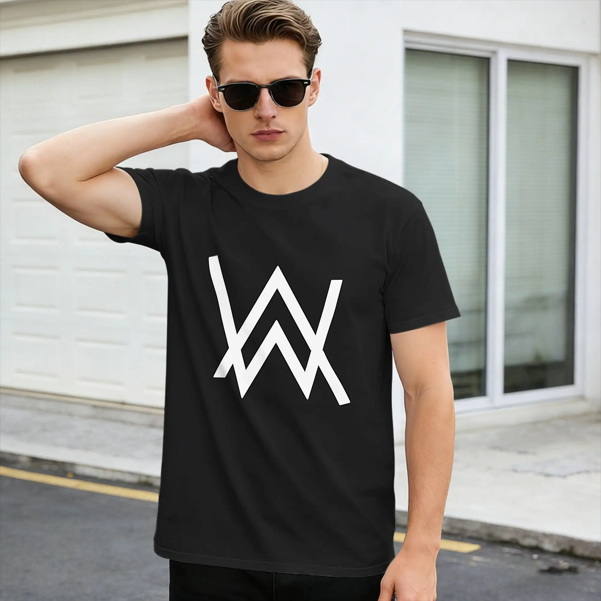 Man T-Shirt A-Alan Walker T-Shirts Fashion  Summer Tee Shirt Vintage Cotton Tops Birthday Gift,