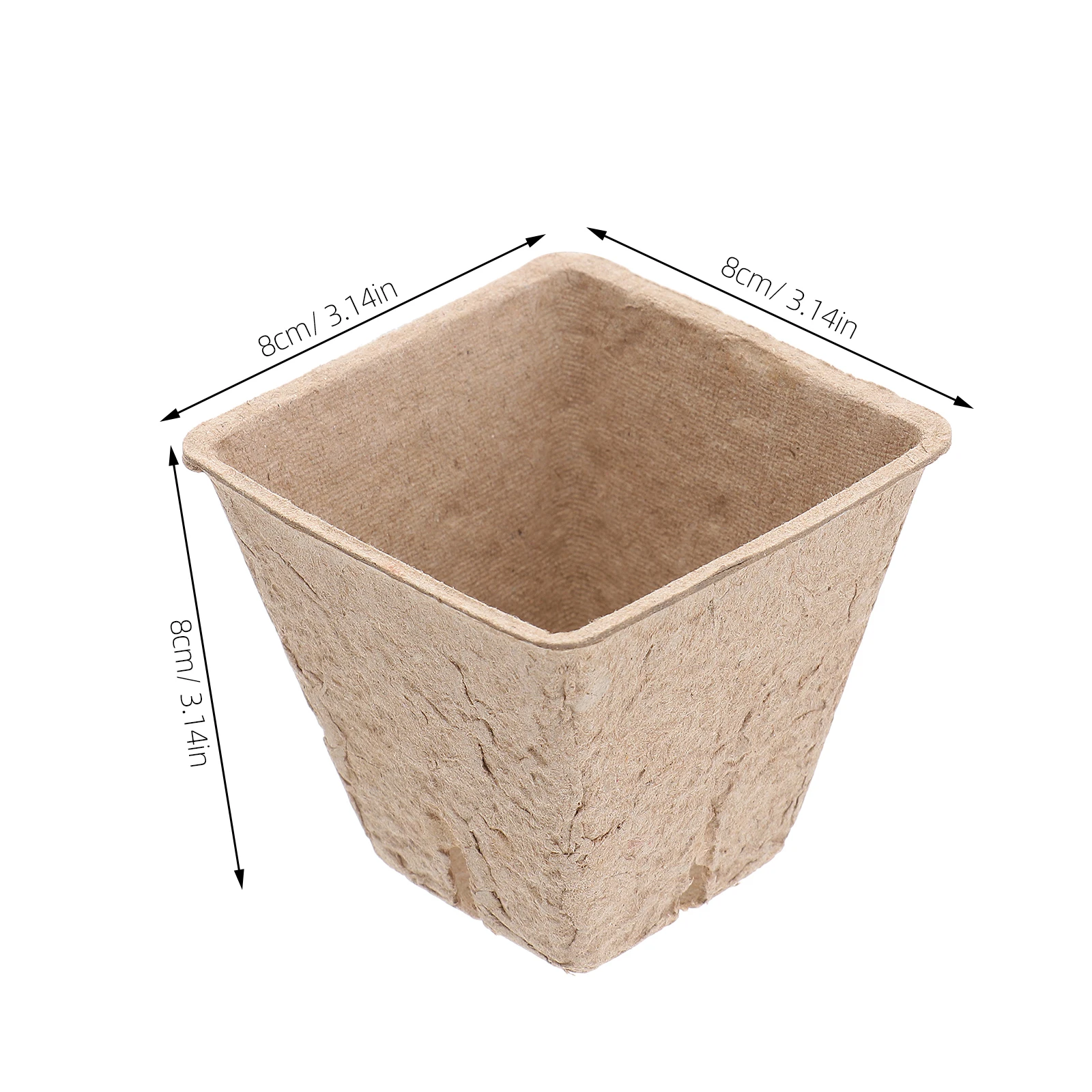 

40pcs Plant Pots Germination Pot Nursery Cup Flower Pot Seed Tray Starter Indoor Seeds Gardening Breathable Paper Pulp Material