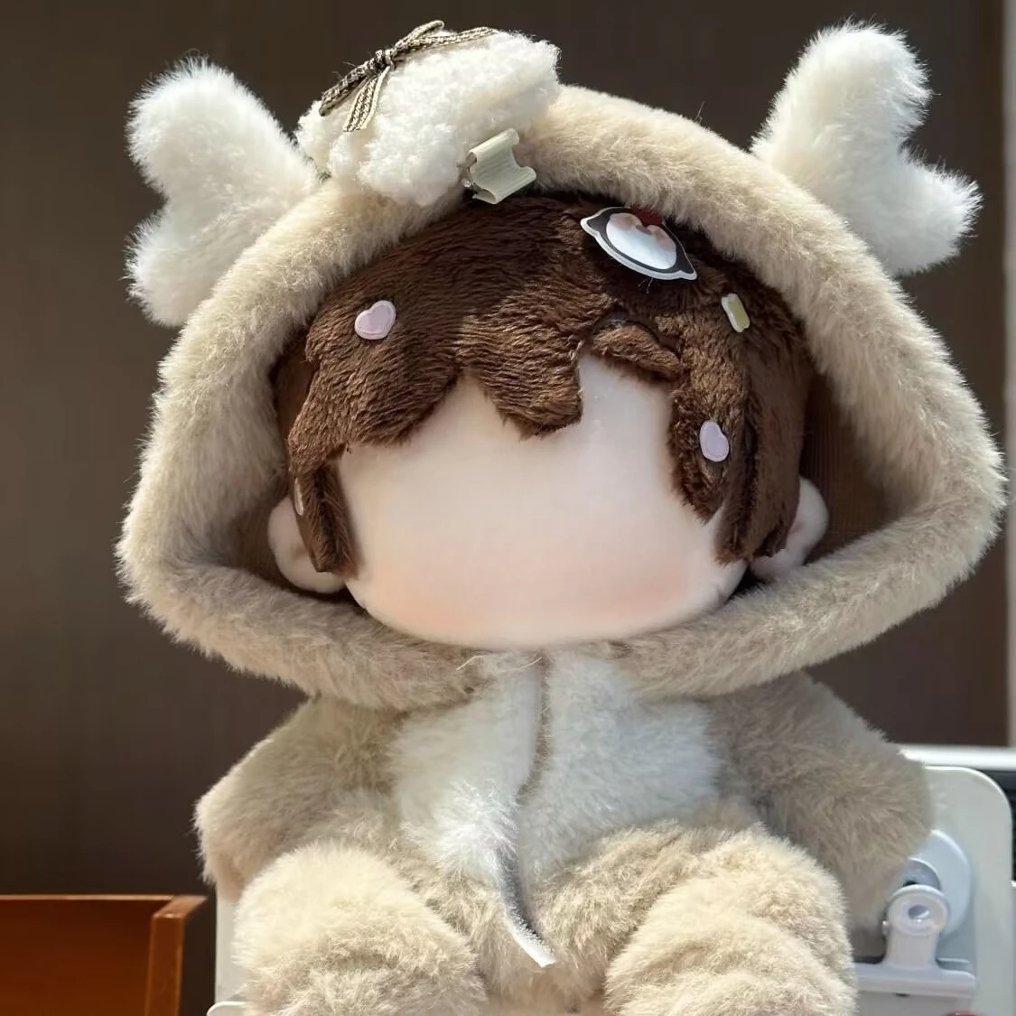 ตุ๊กตาพัฟฟ์ซีรีส์ 15 ซม., 10 ซม., 20 ซม., 40 ซม. มังกรน้อยห่อไฟกลางคืน ตุ๊กตาผ้าฝ้าย ชุดเสื้อผ้าผู้ชาย