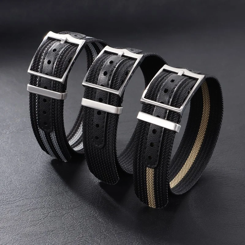 

High Quality Durable Nylon Watch Strap for 20mm 22mm Universal Sport Waterproof Watch Band Bracelet Accessories with Tool