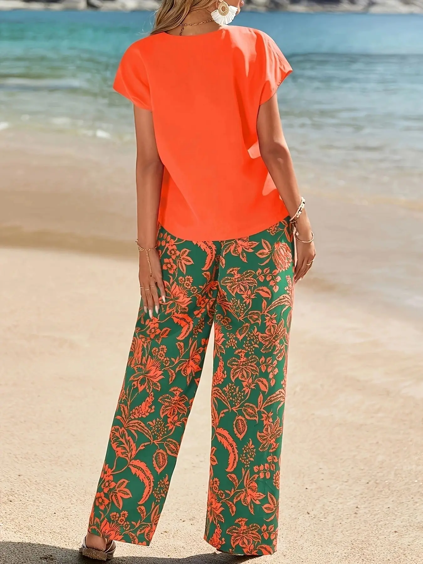 Ensemble 2 pièces été 2026 pou - Romper Floral Print avis et prix