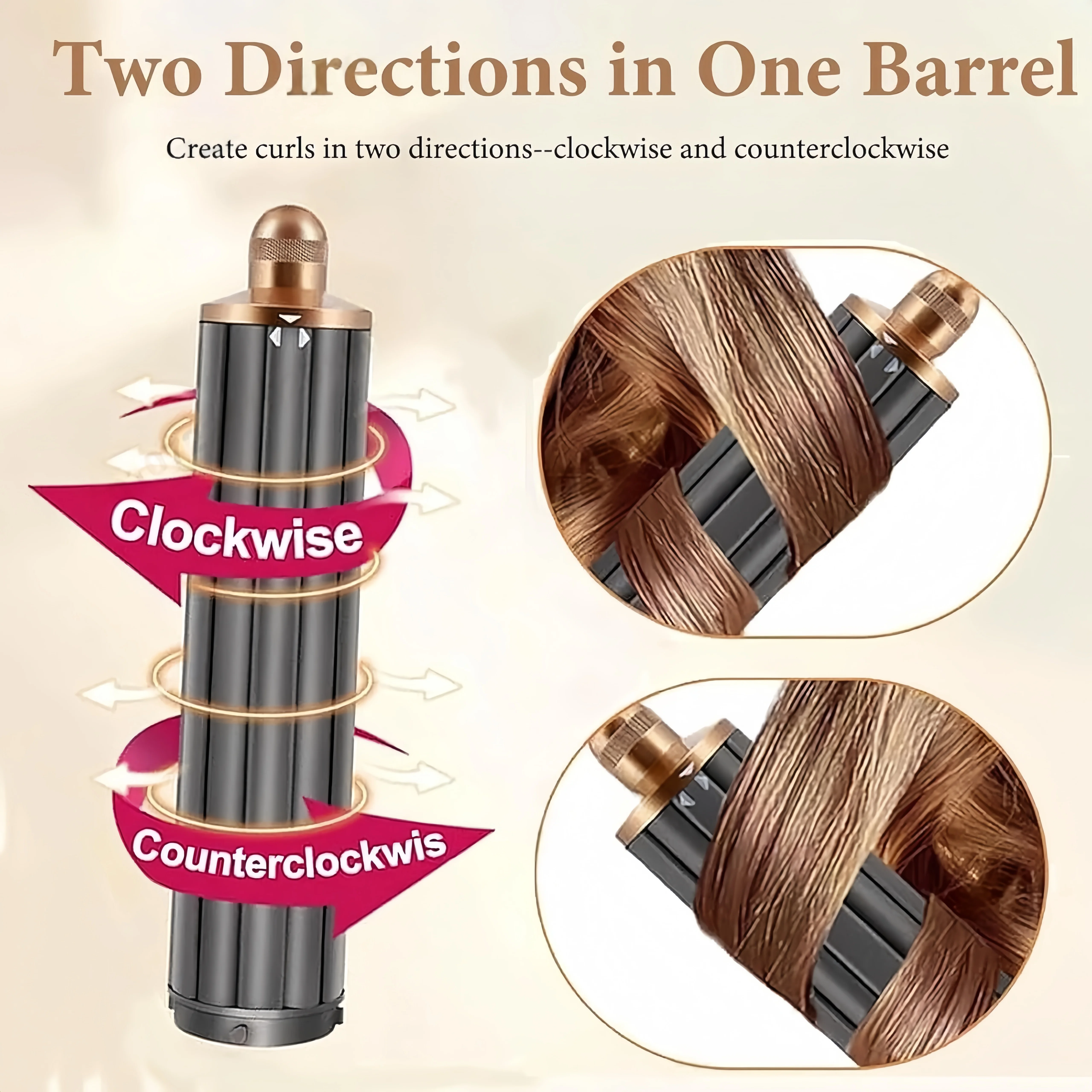 Wałki do stylizacji włosów Airwrap, 40 mm, do długich włosów, akcesoria do automatycznego kręcenia włosów do Airwrap Styler HS01 HS05