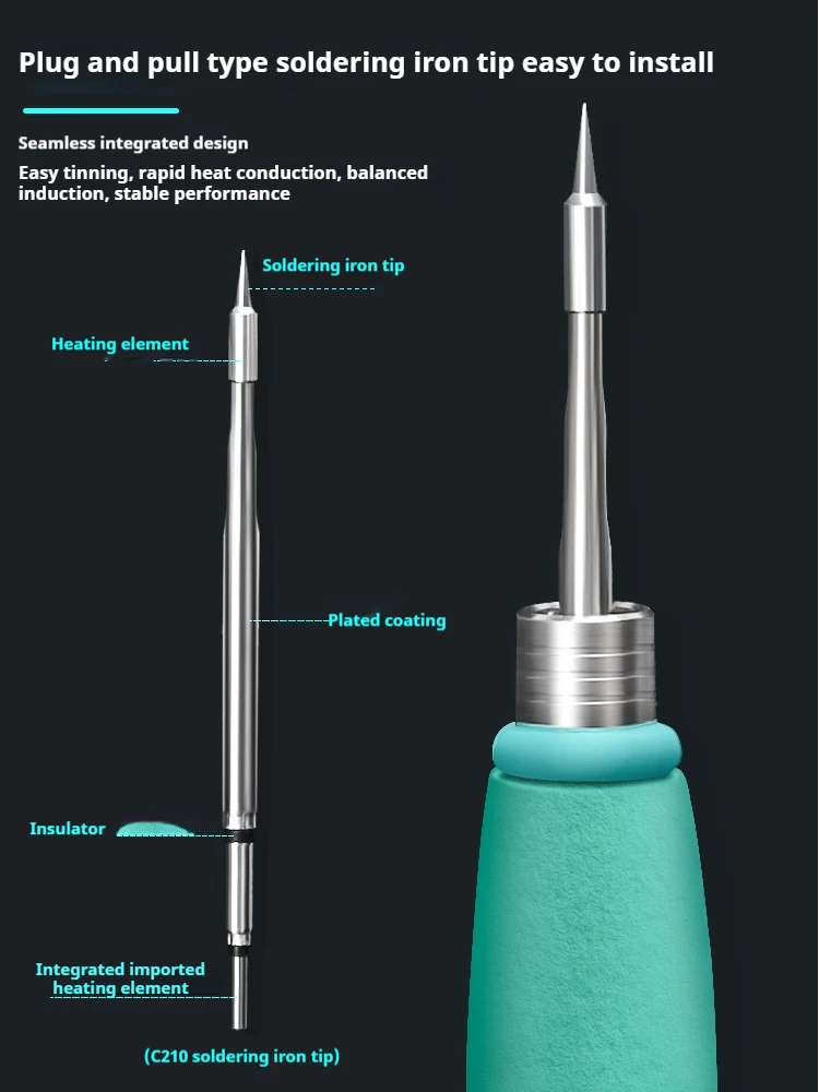 T210 temperature-adjustable digital display 85W soldering iron constant temperature soldering station