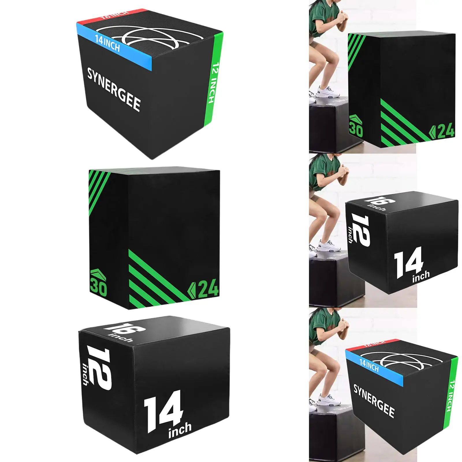 صندوق بليو ناعم متعدد الوظائف غير قابل للانزلاق من مادة PVC معدات رشاقة القفز للتمرين المنزلي والقوة