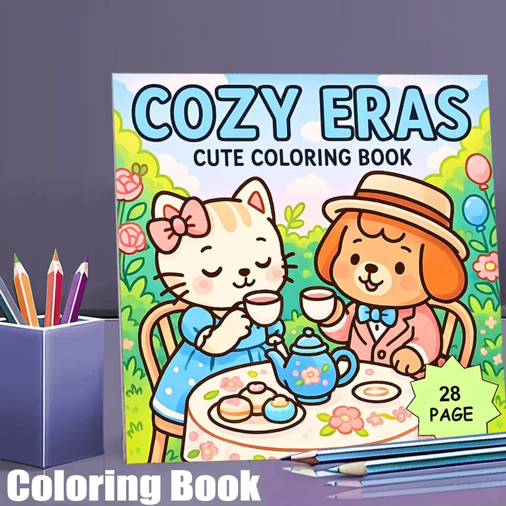 Livre de coloriage Cutie de 28 pages, livre de peinture