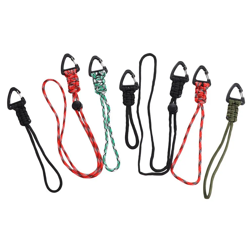 

Wrist Rope Flashlight Rope Outdoor Camping Backpack Key Ring Hand-Woven Starp Woven Paracord Keychain Nylon Lanyard