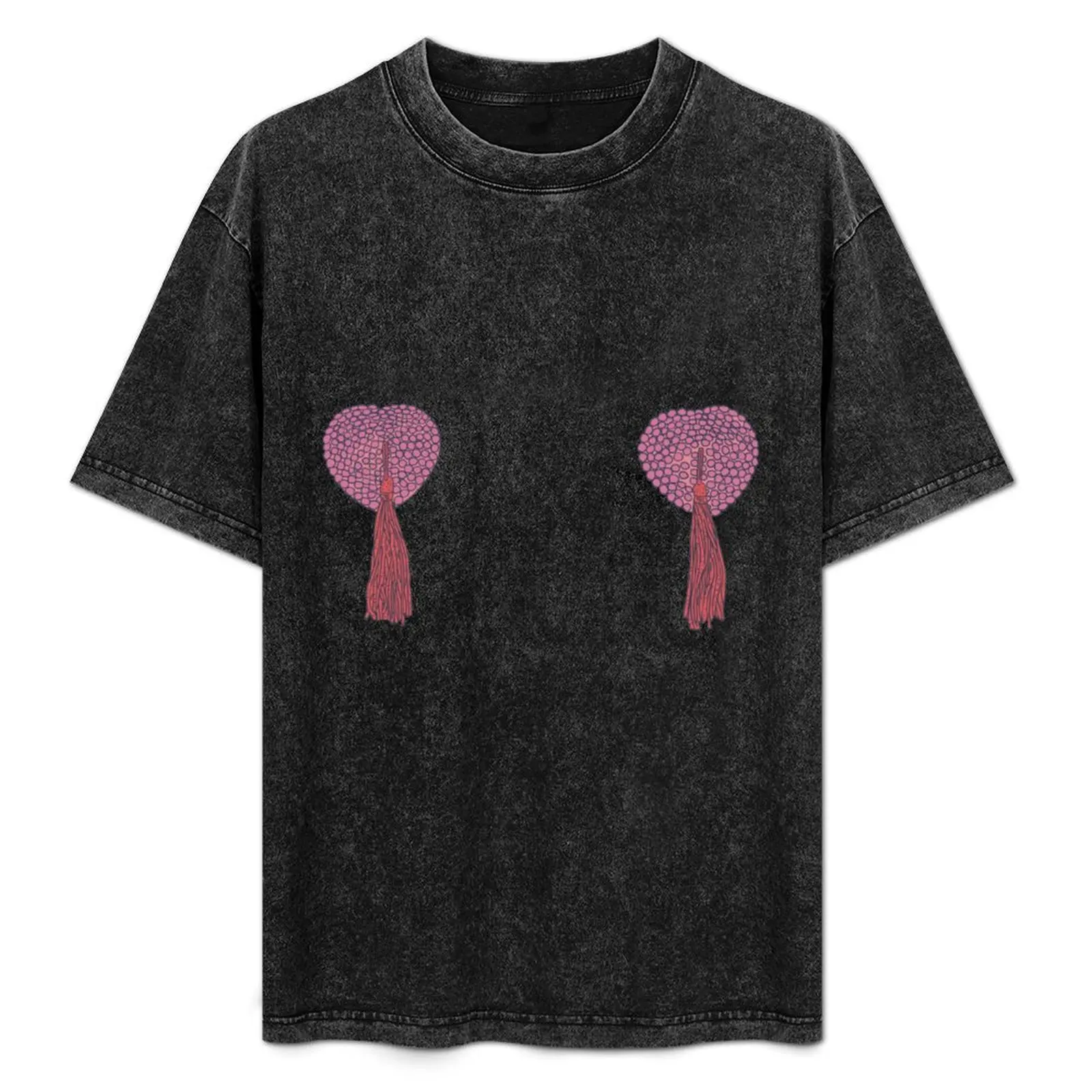 

Burlesque - Nipple Tassels - Naughty Lingerie T-Shirt Holiday Vacation Tee Shirt