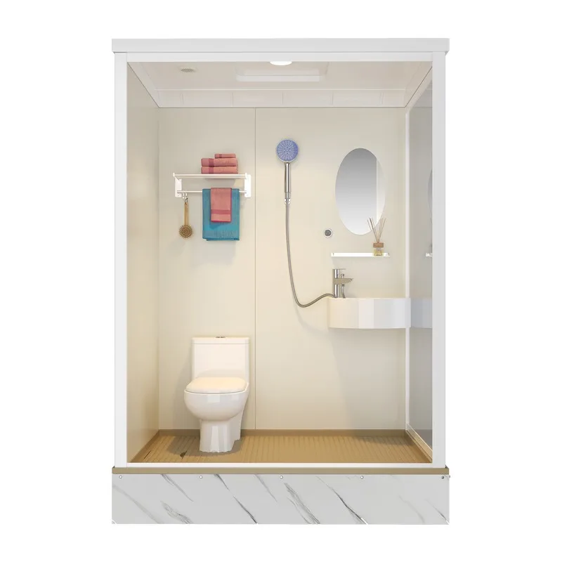 

Shower room as a whole, bathroom, bathing room, hotel dormitory, bathing room