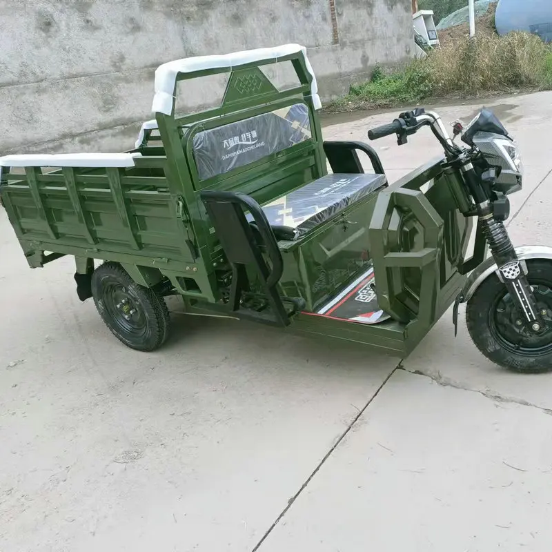 Hydraulic Dump Tricycle Cargo Truck 300cc Cargo Tricycle Freight Moto Tricycle 250cc Cargo for Factory Agriculture