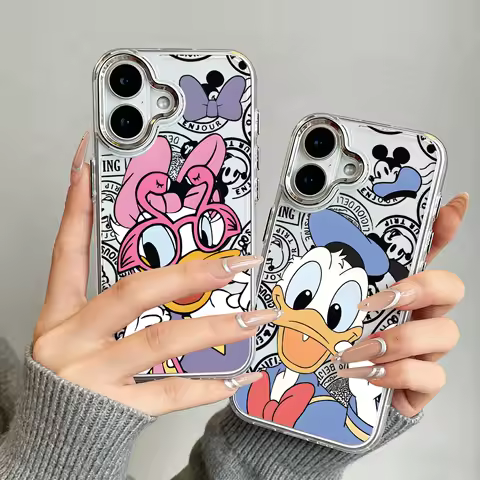 Donalds Duck Transparent Phone Case for Oppo Find A5X A5 F31 F29 X8 A60 A3X A3 A2 A78 A98 A79 A78 A59 A58 A38 A76 A17 Pro 4G 5G