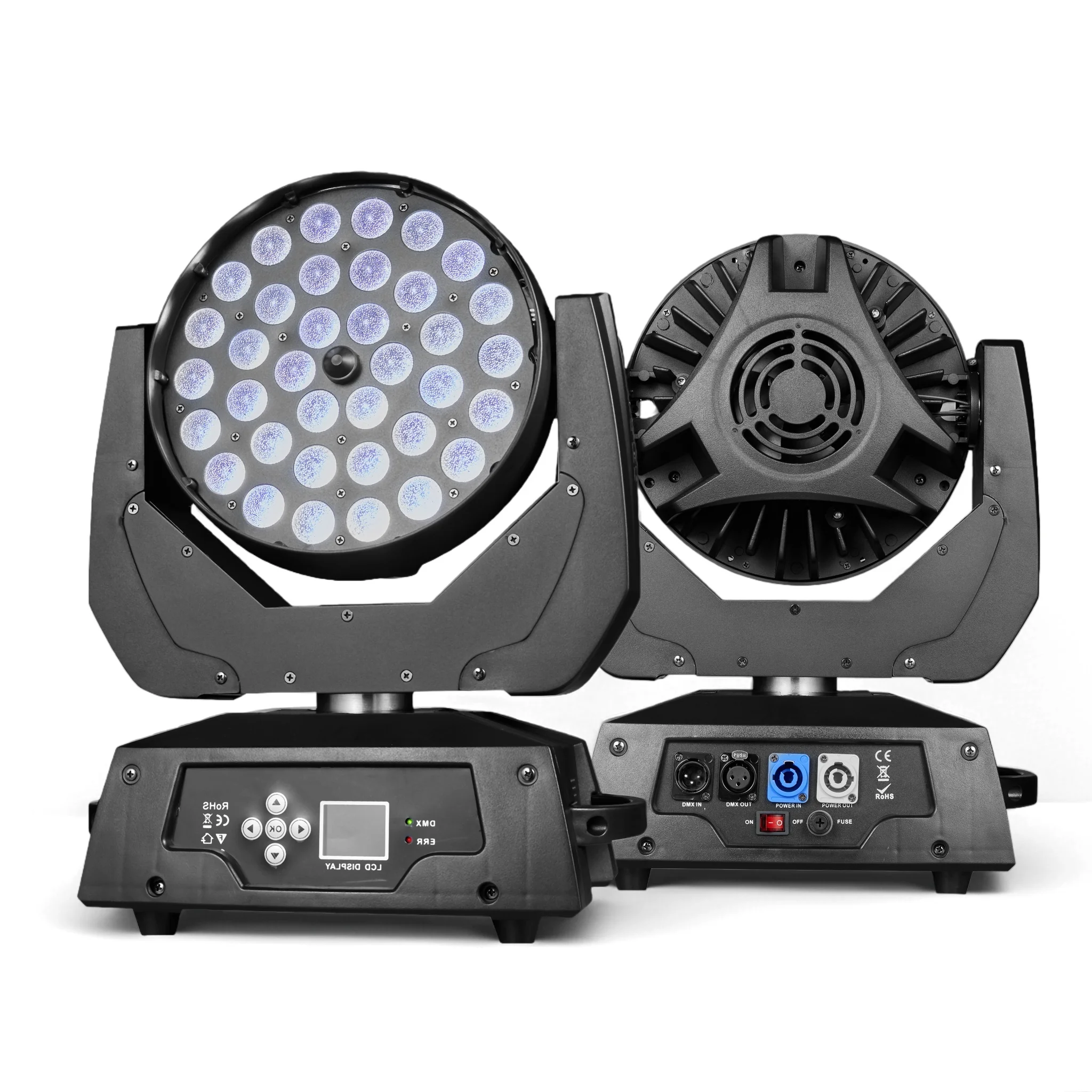 

36x18W RGBWA+UV LED Wash Zoom Moving Head Lighting For DJ Disco Bar KTV Party SHEHDS Stage Lighting Equipment